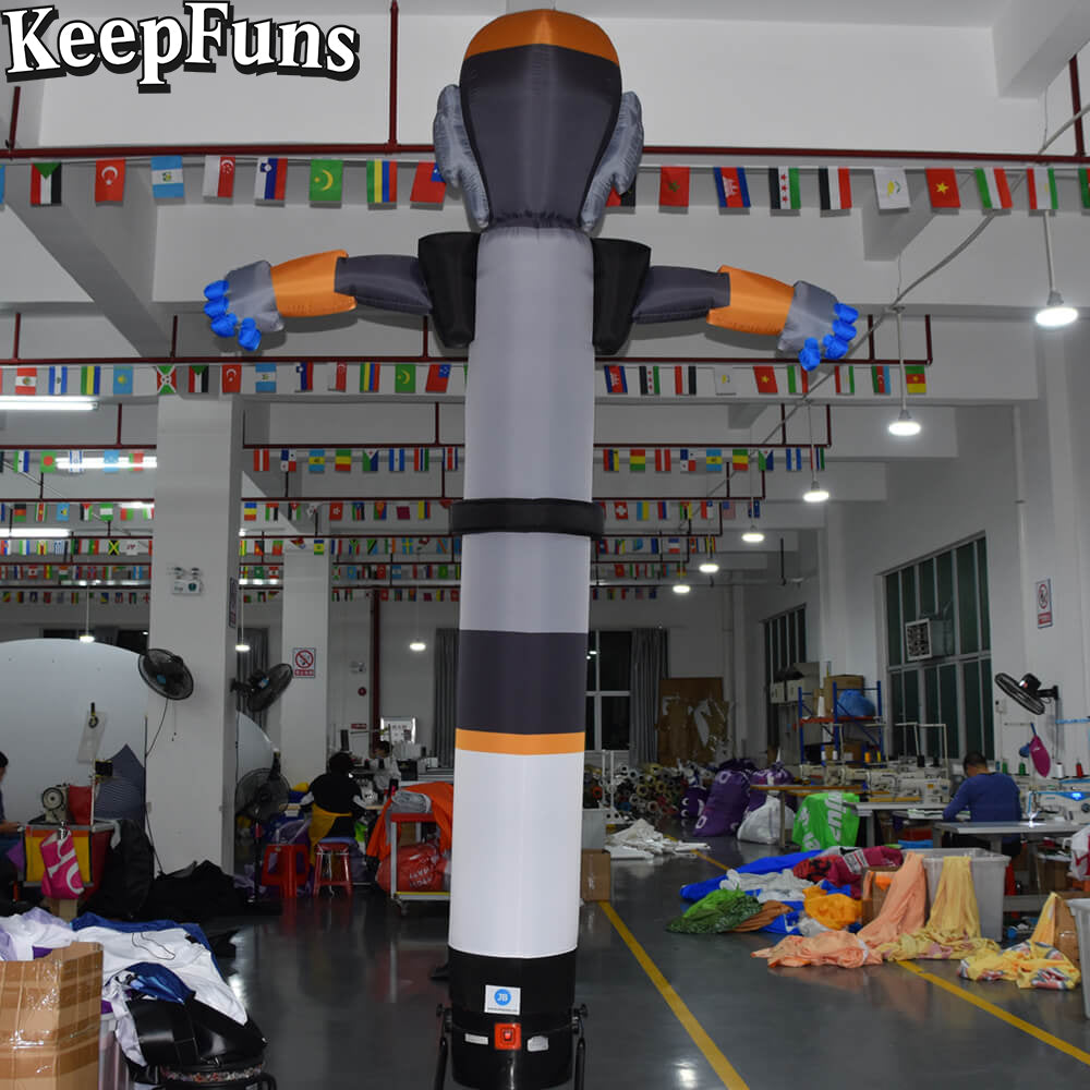 KeepFuns Sci-fi Humanoid Inflatable Dancer Advertising Model Activity Drainage Inflatable Model Outdoor Promotional Props