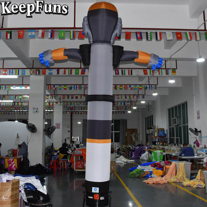 KeepFuns Sci-fi Humanoid Inflatable Dancer Advertising Model Activity Drainage Inflatable Model Outdoor Promotional Props