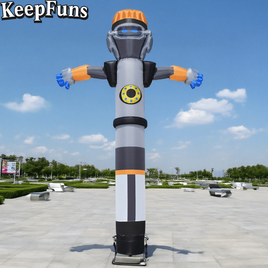 KeepFuns Sci-fi Humanoid Inflatable Dancer Advertising Model Activity Drainage Inflatable Model Outdoor Promotional Props