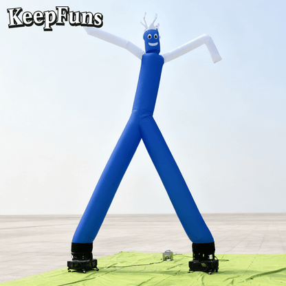 KeepFuns blue cartoon humanoid inflatable dancing star advertising model activity drainage inflatable model outdoor promotional props