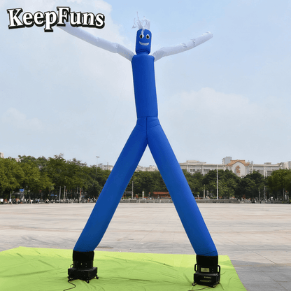 KeepFuns blue cartoon humanoid inflatable dancing star advertising model activity drainage inflatable model outdoor promotional props