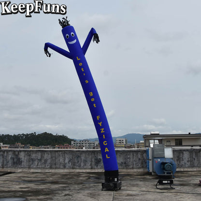 KeepFuns blue humanoid inflatable dancing star advertising model outdoor drainage inflatable model activity promotion props