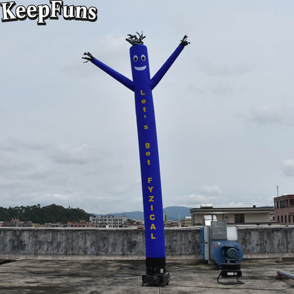 KeepFuns blue humanoid inflatable dancing star advertising model outdoor drainage inflatable model activity promotion props
