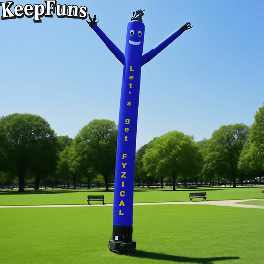 KeepFuns blue humanoid inflatable dancing star advertising model outdoor drainage inflatable model activity promotion props