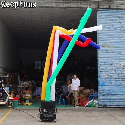 KeepFuns colorful inflatable dancing star advertising model multi-color aerial dancer activity drainage inflatable props