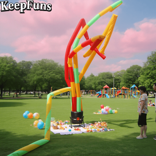 KeepFuns colorful multi-tube inflatable dancing star advertising model activity drainage inflatable model outdoor promotional props