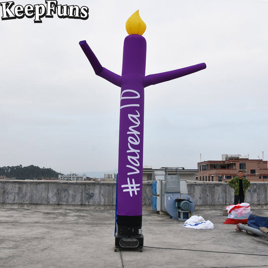 KeepFuns multi-color candle shape inflatable dancing star advertising model activity drainage inflatable model outdoor promotional props