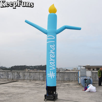 KeepFuns multi-color candle shape inflatable dancing star advertising model activity drainage inflatable model outdoor promotional props