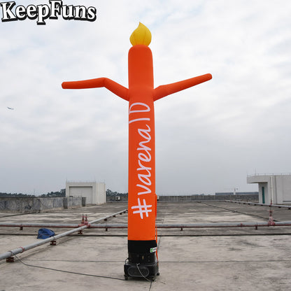 KeepFuns multi-color candle shape inflatable dancing star advertising model activity drainage inflatable model outdoor promotional props