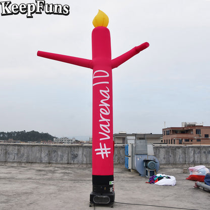 KeepFuns multi-color candle shape inflatable dancing star advertising model activity drainage inflatable model outdoor promotional props