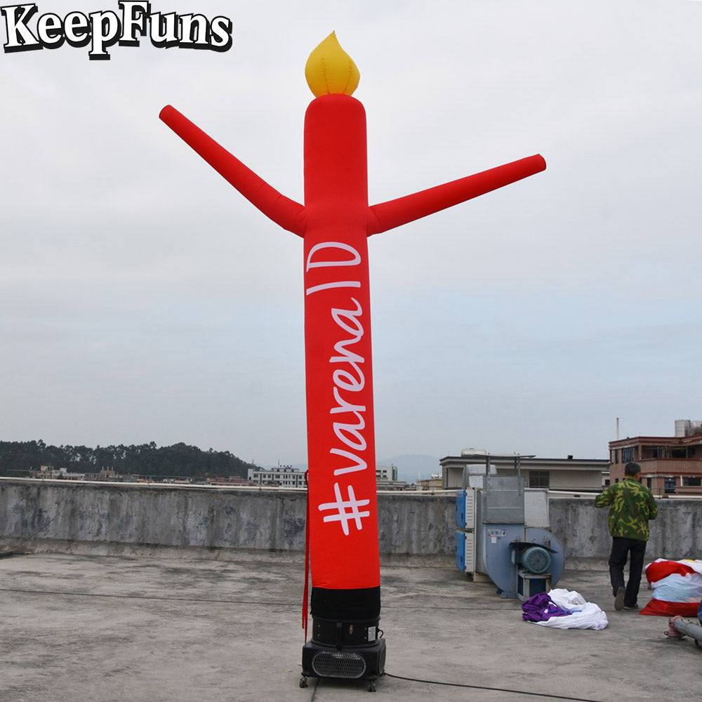 KeepFuns multi-color candle shape inflatable dancing star advertising model activity drainage inflatable model outdoor promotional props