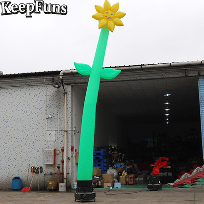 KeepFuns sunflower shaped inflatable dancing star advertising model activity drainage inflatable model outdoor promotional props