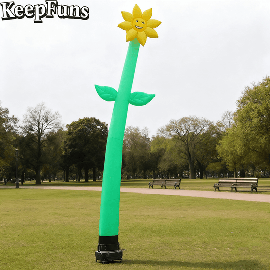 KeepFuns sunflower shaped inflatable dancing star advertising model activity drainage inflatable model outdoor promotional props