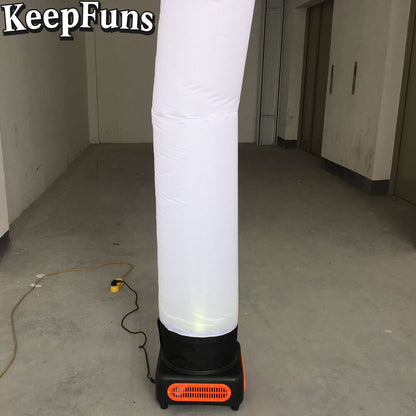 KeepFuns white inflatable dancing star advertising model activity drainage inflatable model indoor and outdoor advertising props
