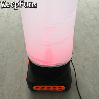KeepFuns white inflatable dancing star advertising model activity drainage inflatable model indoor and outdoor advertising props