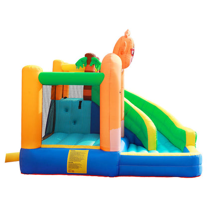 KeepFuns King Kong theme inflatable amusement park, children's slide castle trampoline, outdoor parent-child interactive amusement facilities, colorful cartoon water park