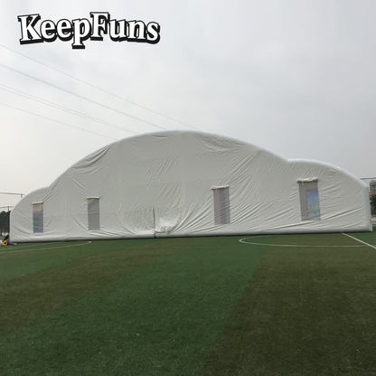 KeepFuns White large inflatable tent, easy to set up, lightweight, sturdy, customizable in size, color and printed content, suitable for wedding parties, gathering parties, night discos, etc.