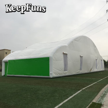 KeepFuns White large inflatable tent, easy to set up, lightweight, sturdy, customizable in size, color and printed content, suitable for wedding parties, gathering parties, night discos, etc.