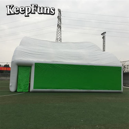 KeepFuns White large inflatable tent, easy to set up, lightweight, sturdy, customizable in size, color and printed content, suitable for wedding parties, gathering parties, night discos, etc.