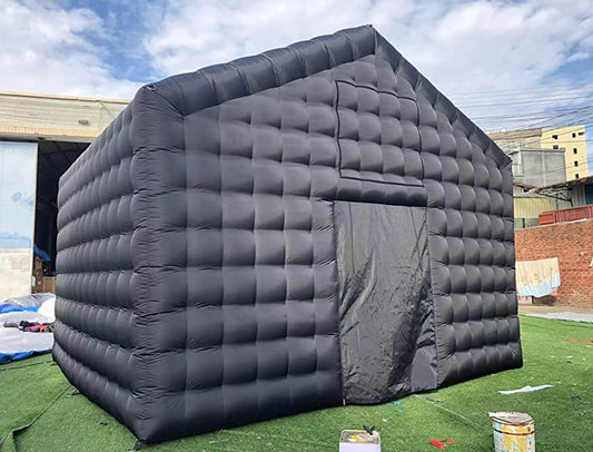 KeepFuns Large black inflatable tent outdoor temporary event venue exhibition  party  storage inflatable tent