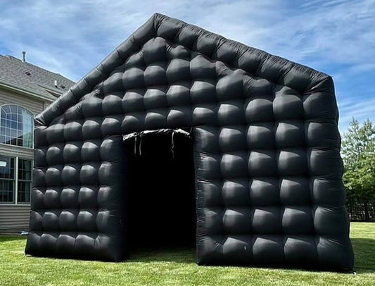 KeepFuns Large black inflatable tent outdoor temporary event venue exhibition  party  storage inflatable tent