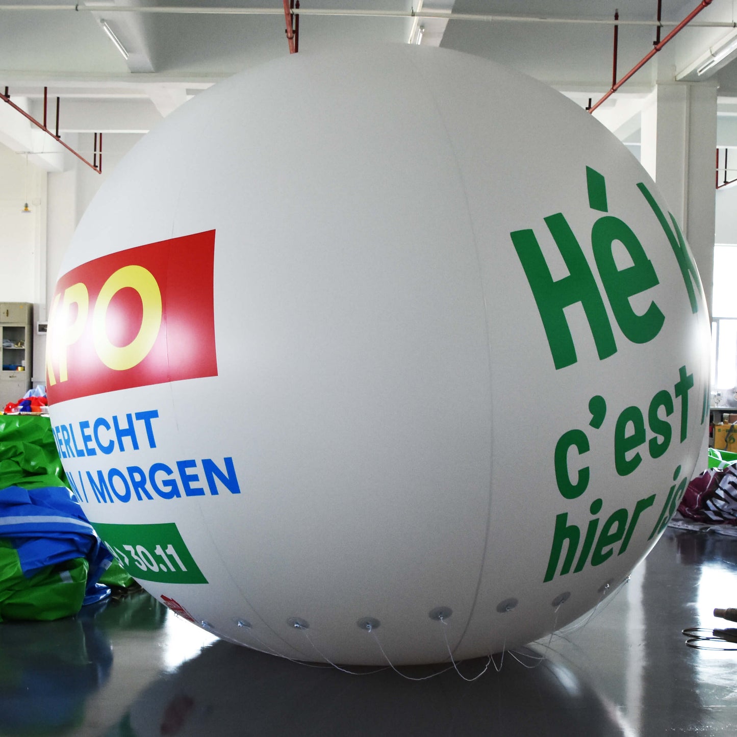 KeepFuns Large exhibition promotion inflatable advertising ball Anderlecht exhibition exclusive inflatable model event date display balloon