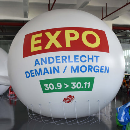 KeepFuns Large exhibition promotion inflatable advertising ball Anderlecht exhibition exclusive inflatable model event date display balloon