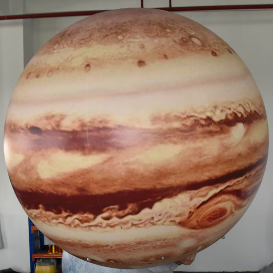KeepFuns Large inflatable Jupiter advertising balloon, astronomy science display model, planet theme props for commercial activities