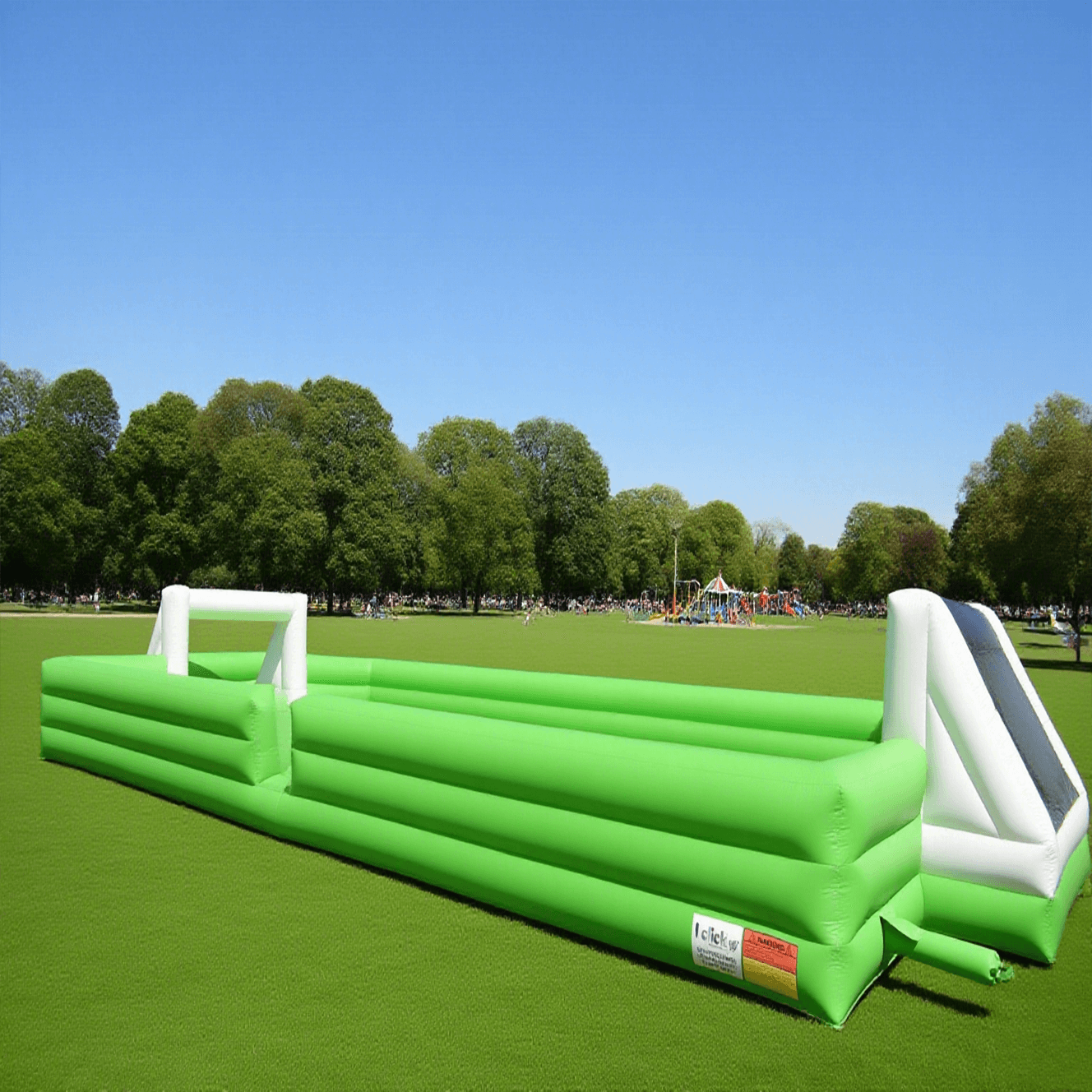 KeepFuns Large inflatable football field Outdoor children's fun football park Parent-child interactive inflatable sports facilities