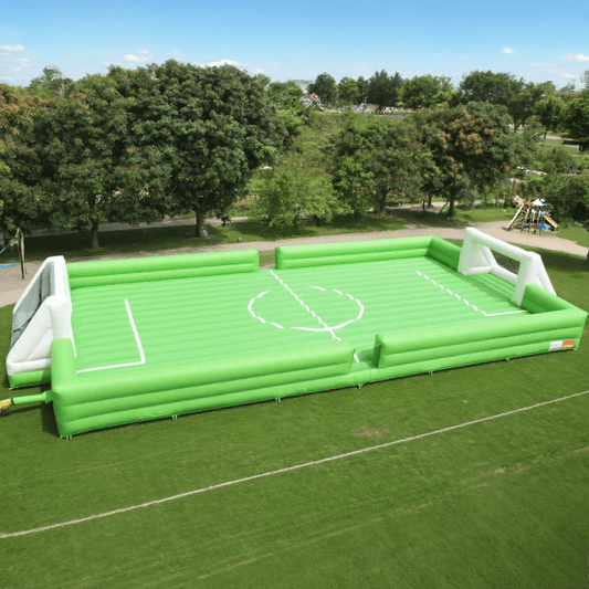 KeepFuns Large inflatable football field Outdoor children's fun football park Parent-child interactive inflatable sports facilities
