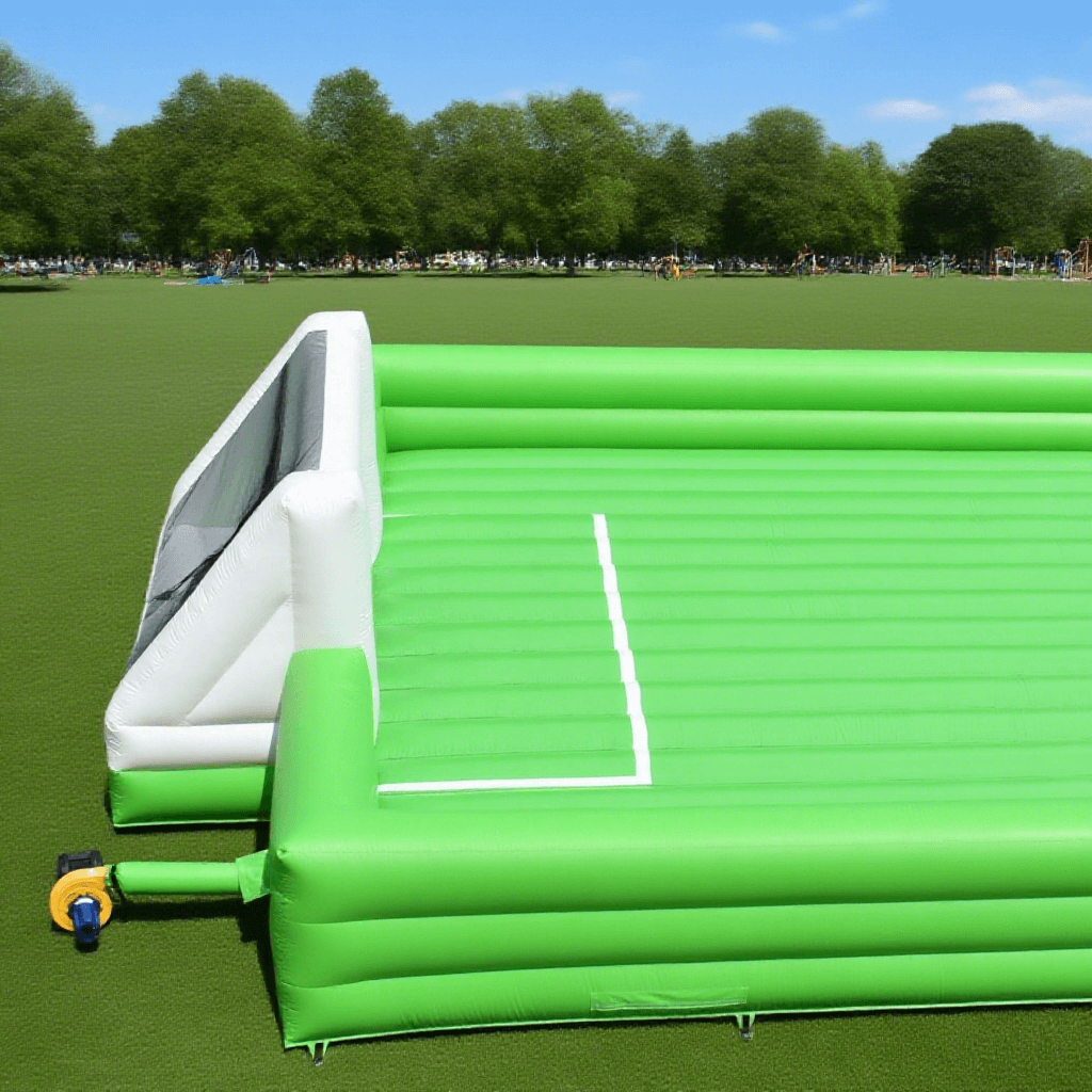 KeepFuns Large inflatable football field Outdoor children's fun football park Parent-child interactive inflatable sports facilities