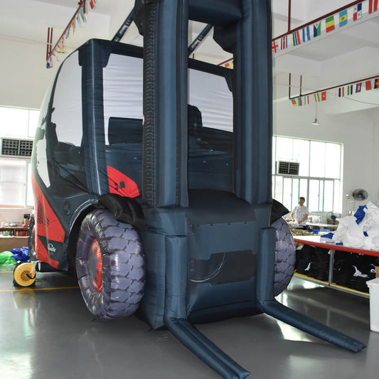 KeepFuns Large inflatable forklift model, industrial equipment promotional inflatable model, factory exhibition display props