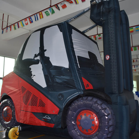 KeepFuns Large inflatable forklift model, industrial equipment promotional inflatable model, factory exhibition display props