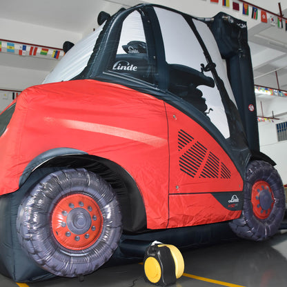 KeepFuns Large inflatable forklift model, industrial equipment promotional inflatable model, factory exhibition display props