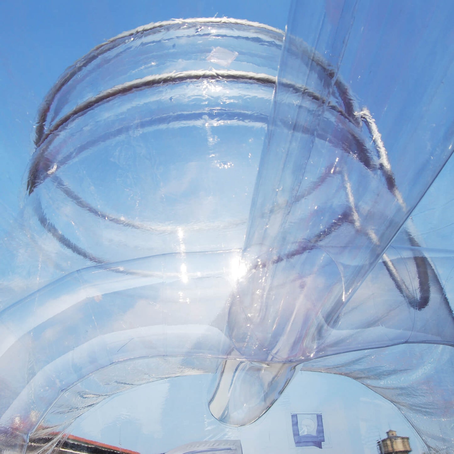 KeepFuns Large transparent inflatable castle, outdoor parent-child interactive playground, creative exhibition activity props