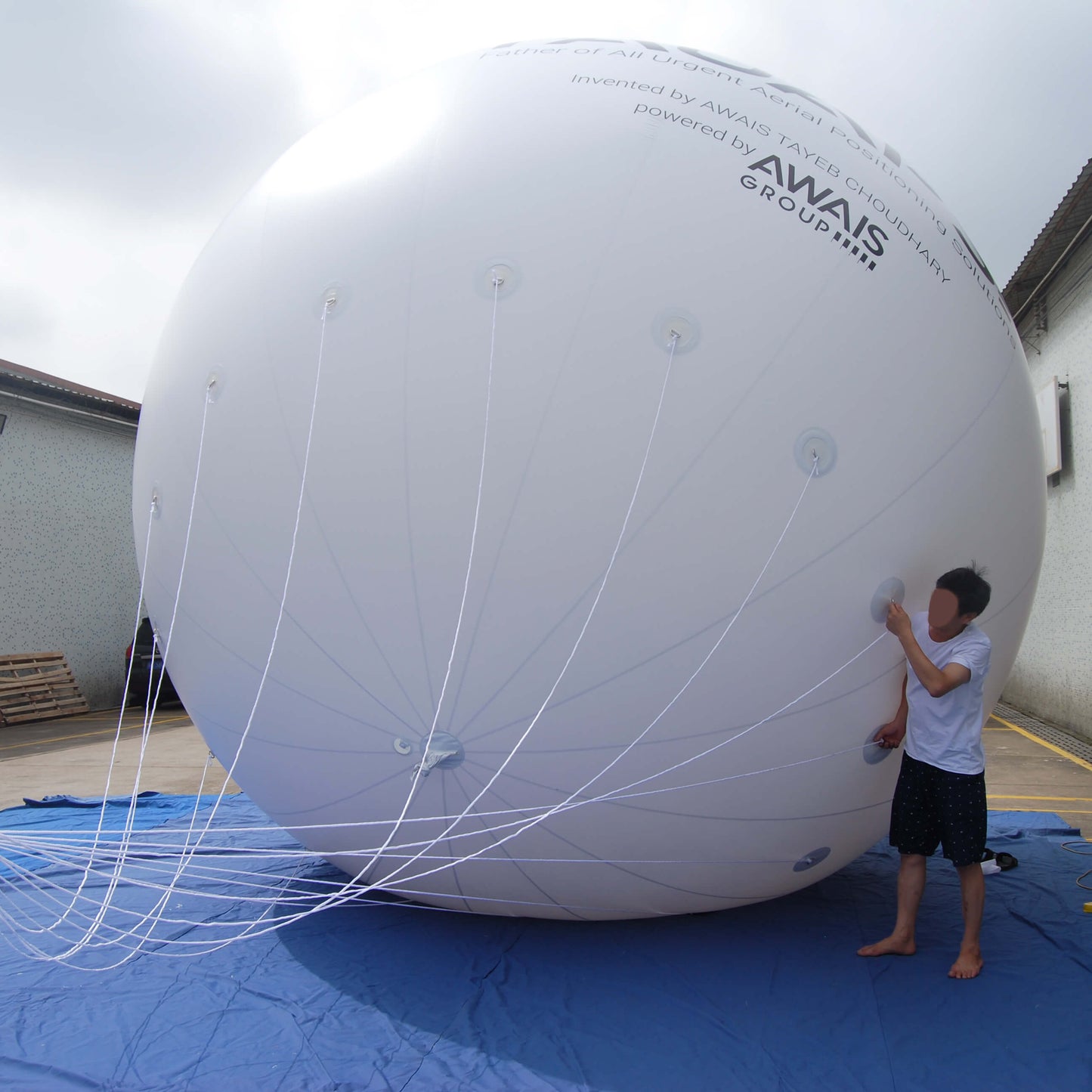 KeepFuns Large white inflatable advertising ball, brand promotion giant inflatable model, outdoor exhibition promotion prop ball