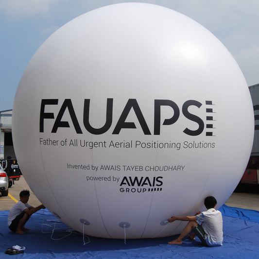 KeepFuns Large white inflatable advertising ball, brand promotion giant inflatable model, outdoor exhibition promotion prop ball