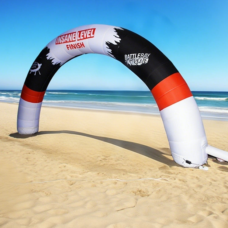keepFuns Luminous inflatable semicircular advertising arch, outdoor event finish arch, brand event luminous arch, customized slogan night arch