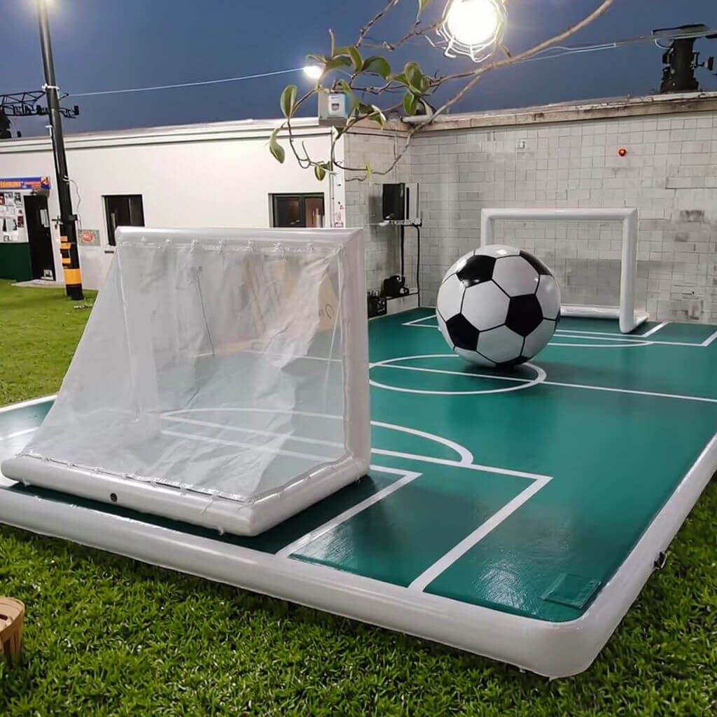 KeepFuns Mini Inflatable Football Field Children's Outdoor Football Park Parent-child Interactive Portable Inflatable Sports Facilities
