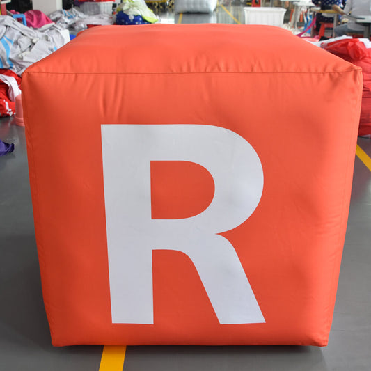 KeepFuns Multi-color letter inflatable cube model brand logo display inflatable model event scene decoration props