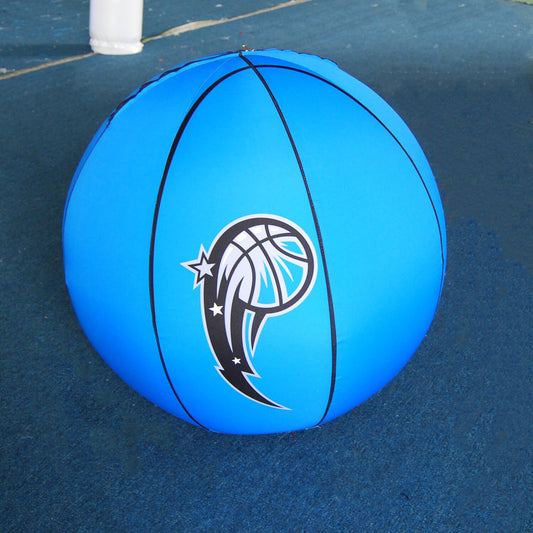 KeepFuns NBA Magic themed blue inflatable advertising ball for basketball games promotions and fan events