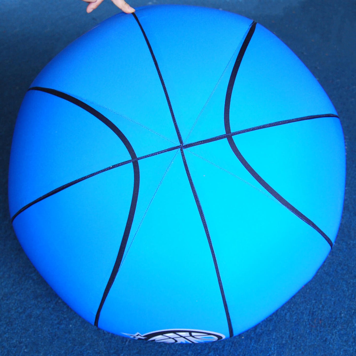 KeepFuns NBA Magic themed blue inflatable advertising ball for basketball games promotions and fan events