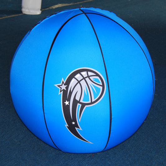 KeepFuns NBA Magic themed blue inflatable advertising ball for basketball games promotions and fan events