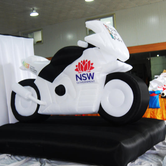 KeepFuns NSW Government inflatable motorcycle model, government event promotional inflatable model, custom display props