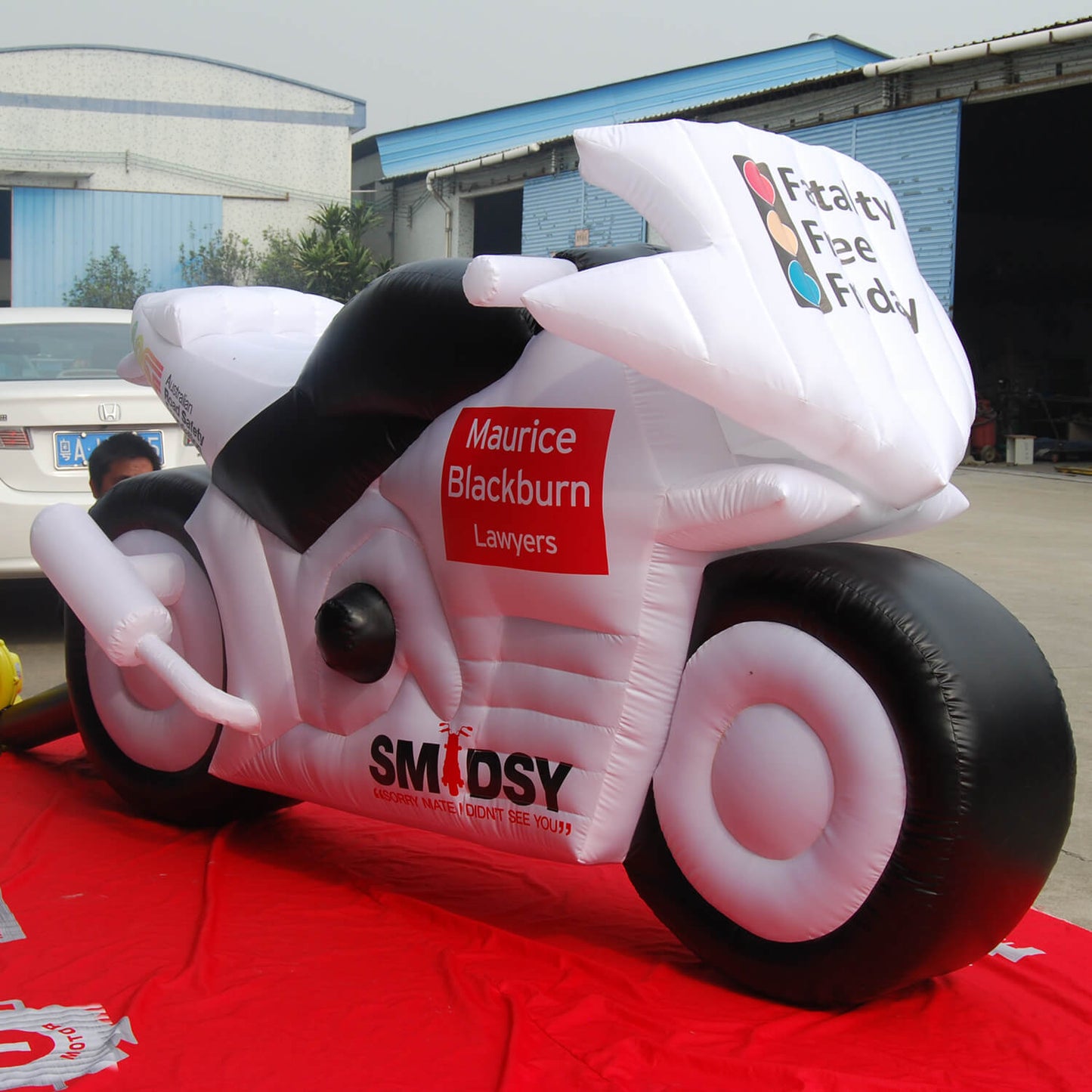 KeepFuns NSW Government inflatable motorcycle model, government event promotional inflatable model, custom display props