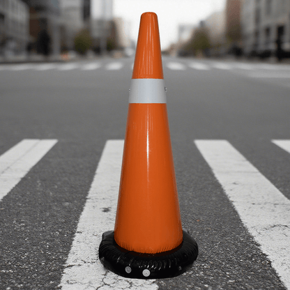 KeepFuns Orange inflatable traffic cone warning props portable inflatable road cone driving school teaching / activity layout inflatable roadblock