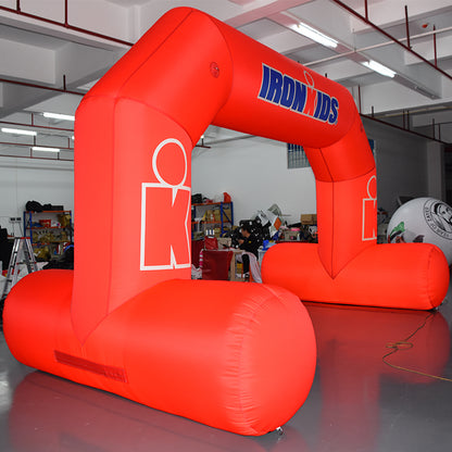 KeepFuns Orange luminous beveled T-leg advertising arch Children's event luminous arch Parent-child activity atmosphere arch Customized luminous LOGO arch