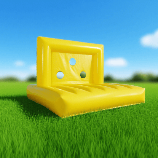 KeepFuns Outdoor Yellow Inflatable Shooting Props Inflatable Sports Games Football Shooting Entertainment Equipment