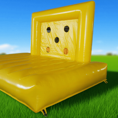 KeepFuns Outdoor Yellow Inflatable Shooting Props Inflatable Sports Games Football Shooting Entertainment Equipment