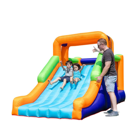 KeepFuns Outdoor children's inflatable slide Colorful parent-child interactive amusement facilities Large inflatable slide for courtyard lawn